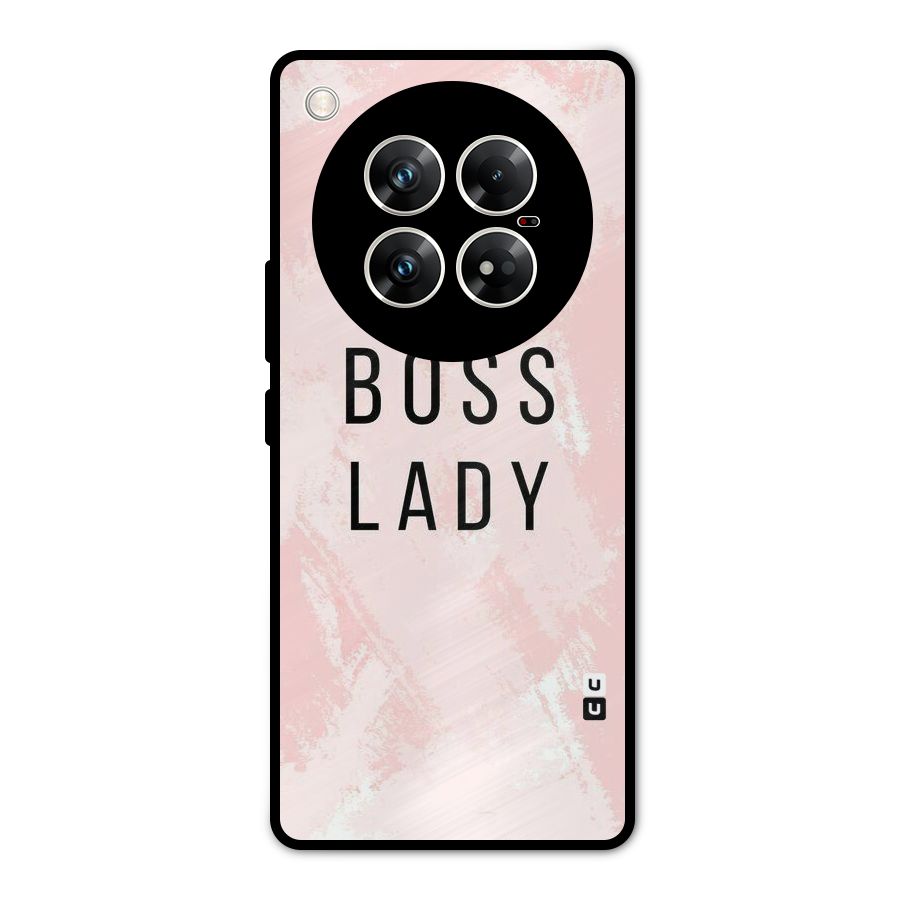 Boss Lady Pink Metal Back Case for Infinix Zero 40 5G