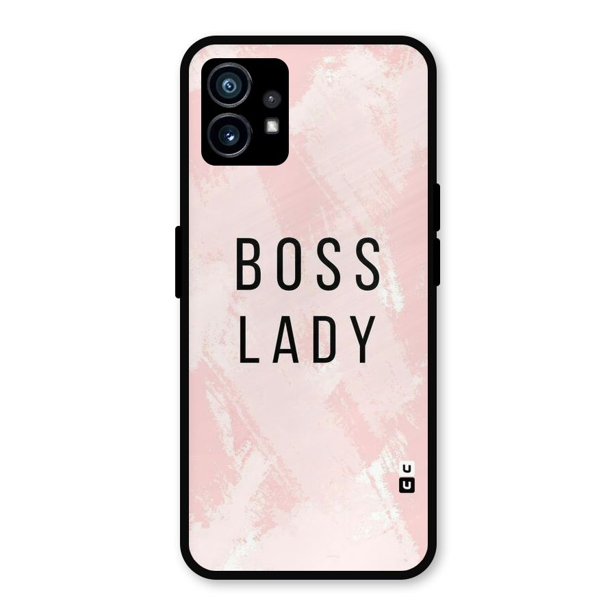 Boss Lady Pink Metal Back Case for Nothing Phone 1