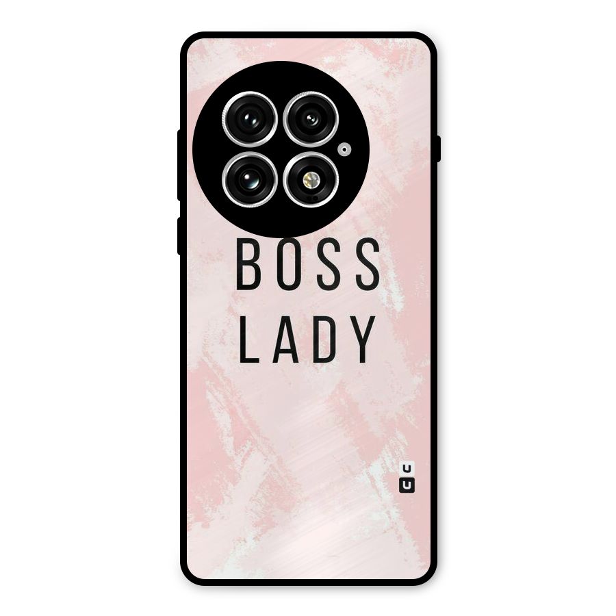 Boss Lady Pink Metal Back Case for OnePlus 13