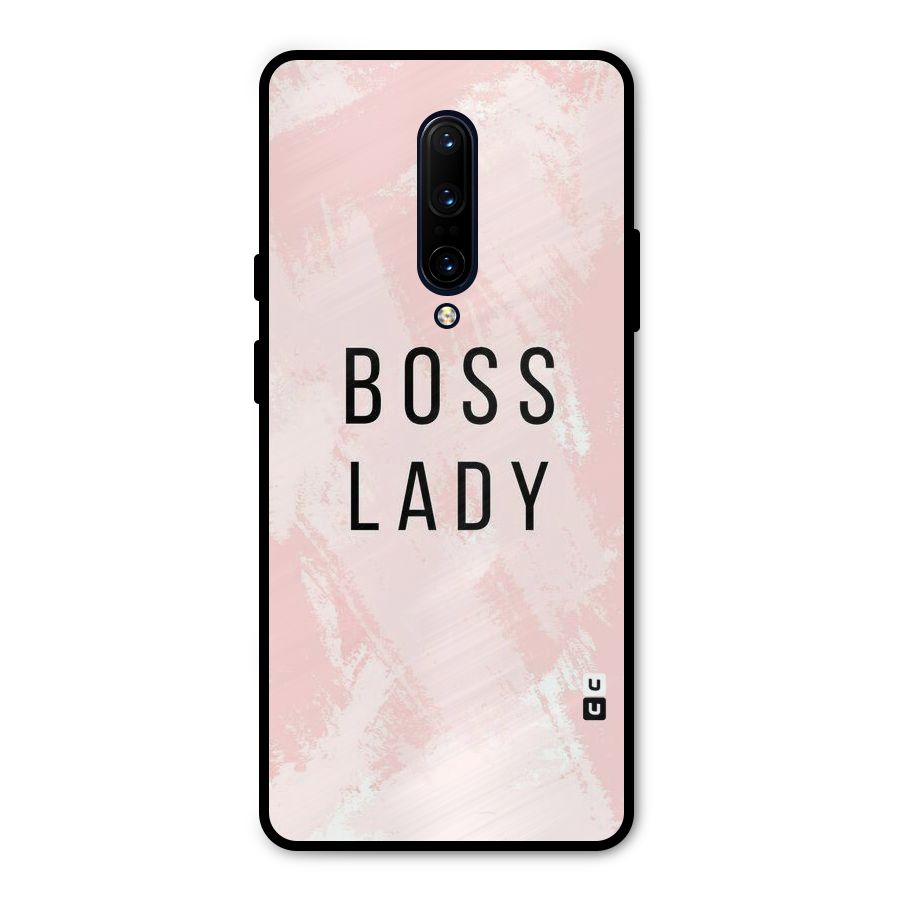 Boss Lady Pink Metal Back Case for OnePlus 7 Pro