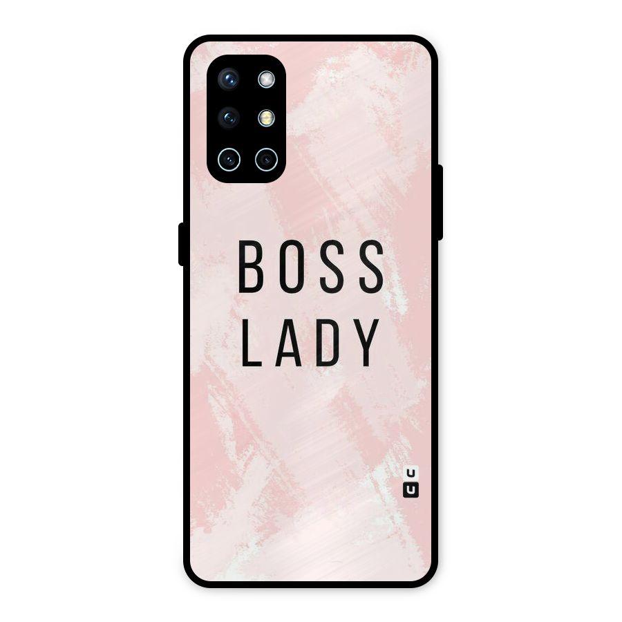 Boss Lady Pink Metal Back Case for OnePlus 9R
