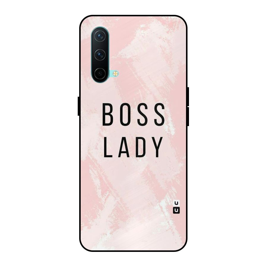 Boss Lady Pink Metal Back Case for OnePlus Nord CE 5G