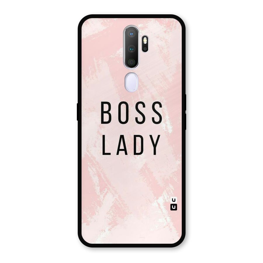Boss Lady Pink Metal Back Case for Oppo A5 (2020)