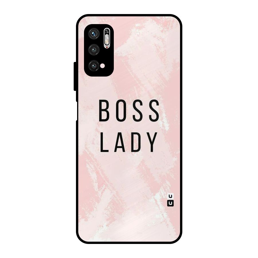 Boss Lady Pink Metal Back Case for Poco M3 Pro 5G