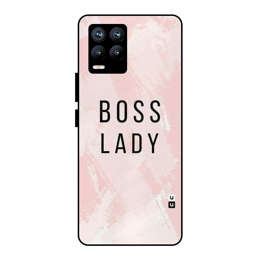 Boss Lady Pink Metal Back Case for Realme 8 Pro