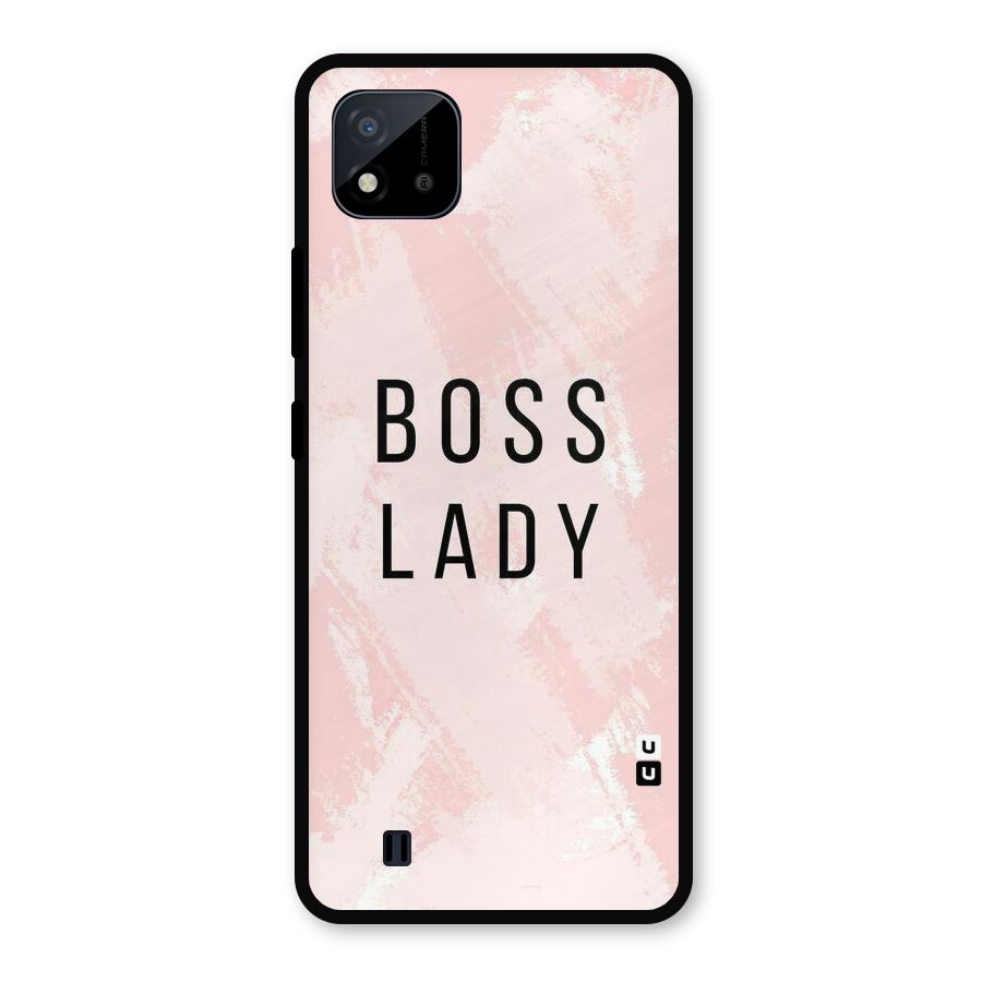 Boss Lady Pink Metal Back Case for Realme C11 2021