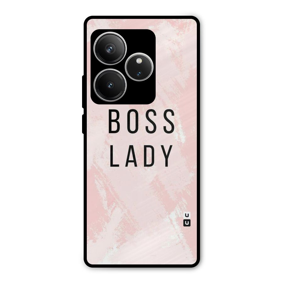 Boss Lady Pink Metal Back Case for Realme GT 6