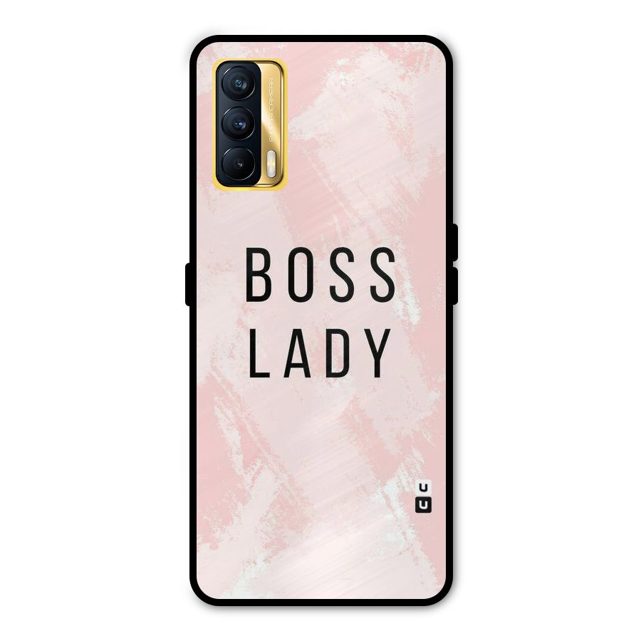Boss Lady Pink Metal Back Case for Realme X7