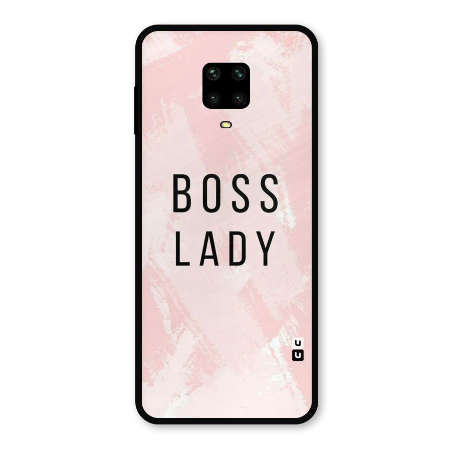 Boss Lady Pink Metal Back Case for Redmi Note 10 Lite
