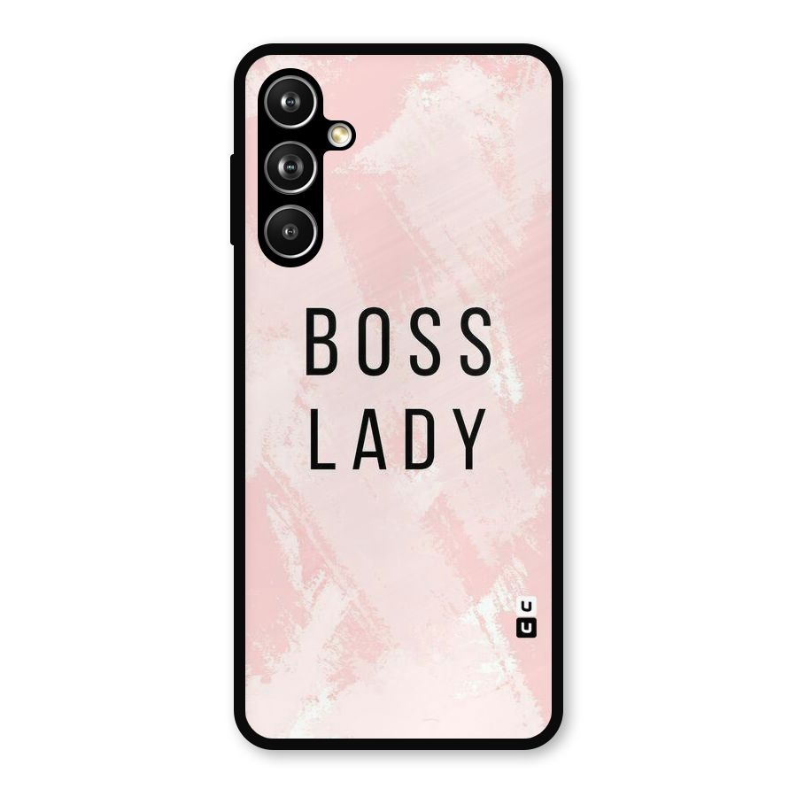 Boss Lady Pink Metal Back Case for Samsung Galaxy M54