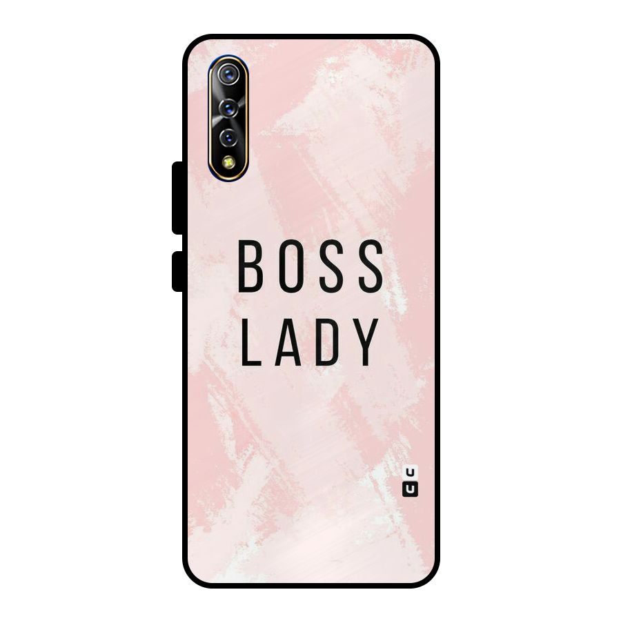 Boss Lady Pink Metal Back Case for Vivo S1