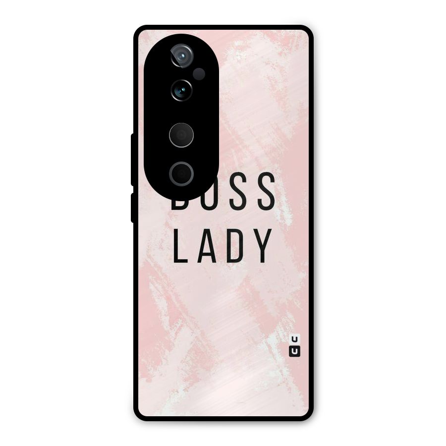 Boss Lady Pink Metal Back Case for Vivo T3 Ultra