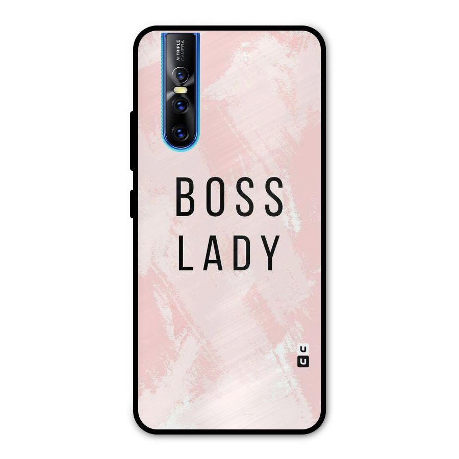 Boss Lady Pink Metal Back Case for Vivo V15 Pro