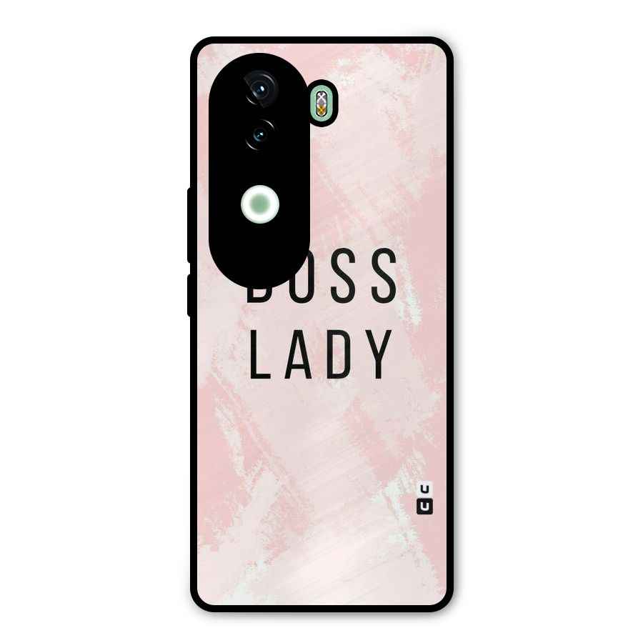 Boss Lady Pink Metal Back Case for Vivo V40e
