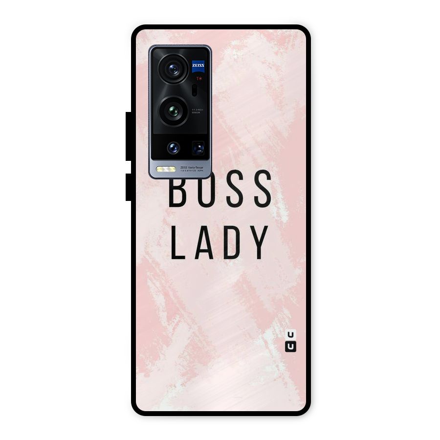 Boss Lady Pink Metal Back Case for Vivo X60 Pro Plus