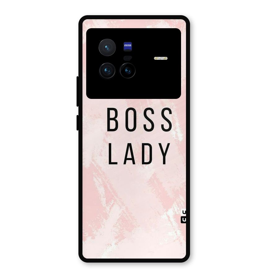 Boss Lady Pink Metal Back Case for Vivo X80