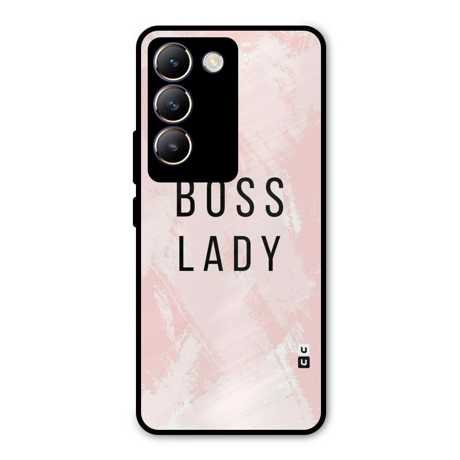 Boss Lady Pink Metal Back Case for Vivo Y200e