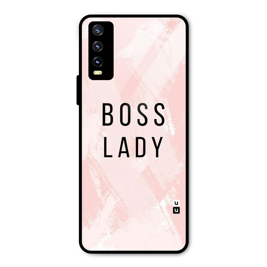 Boss Lady Pink Metal Back Case for Vivo Y20t
