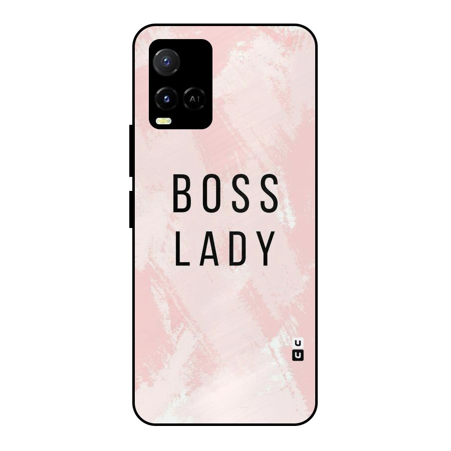 Boss Lady Pink Metal Back Case for Vivo Y21T