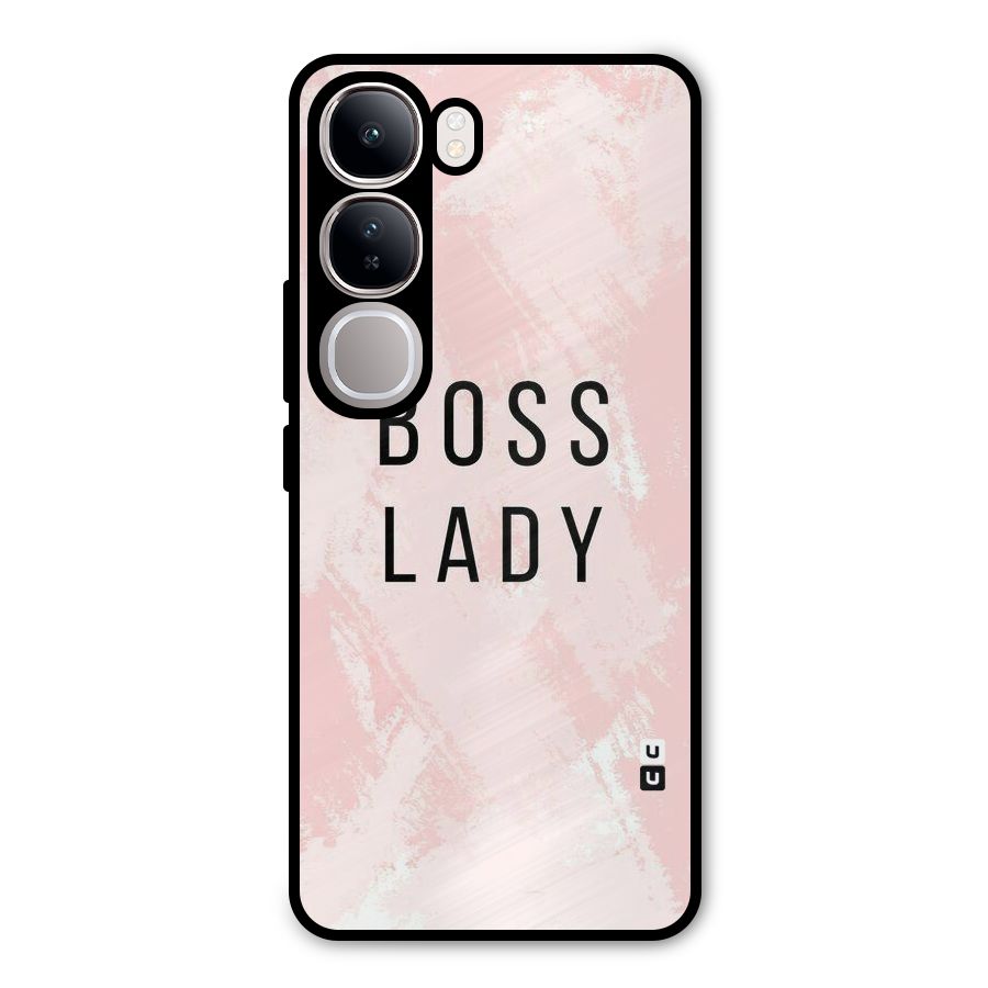 Boss Lady Pink Metal Back Case for Vivo Y300
