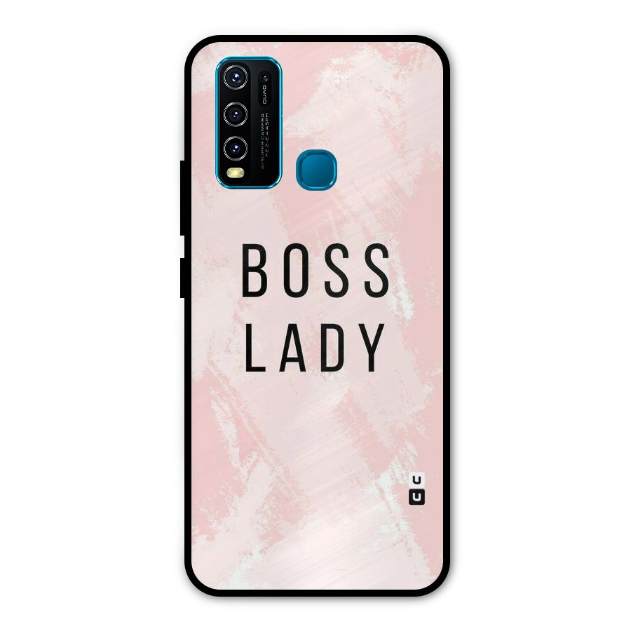 Boss Lady Pink Metal Back Case for Vivo Y50