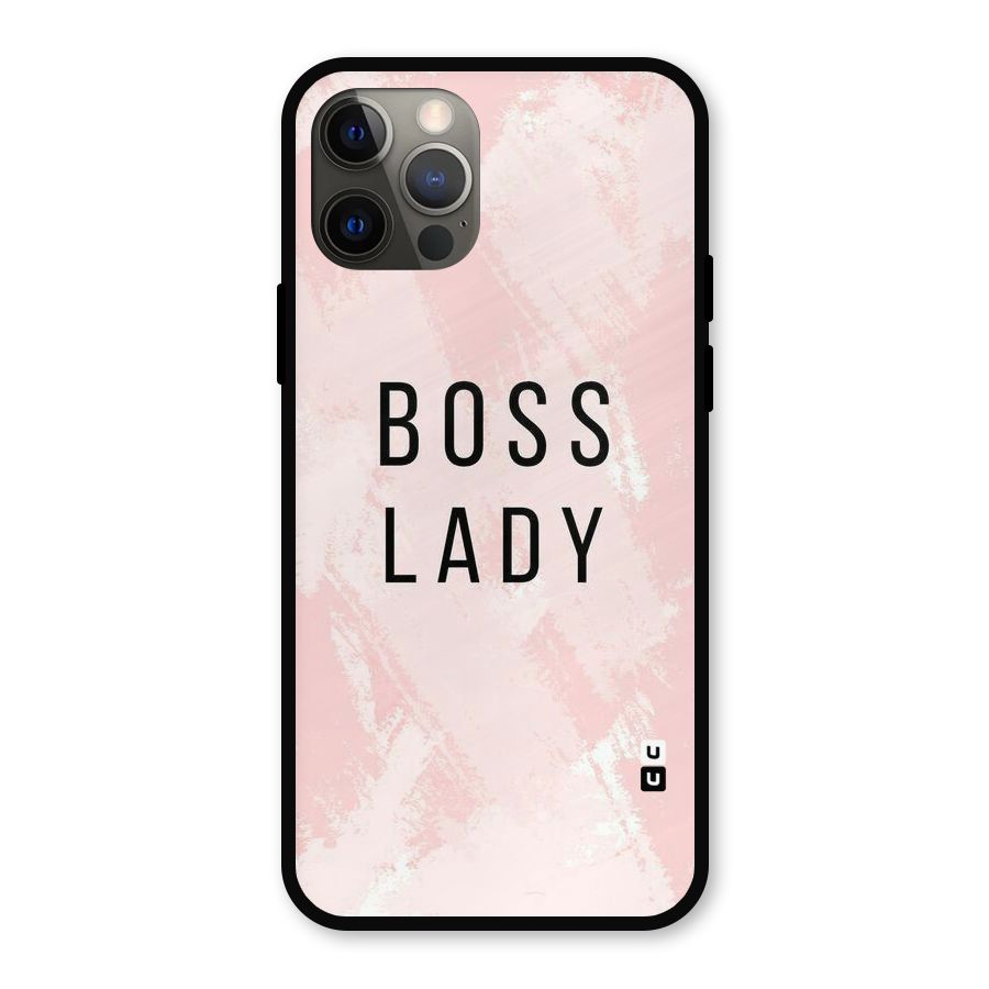 Boss Lady Pink Metal Back Case for iPhone 12 Pro