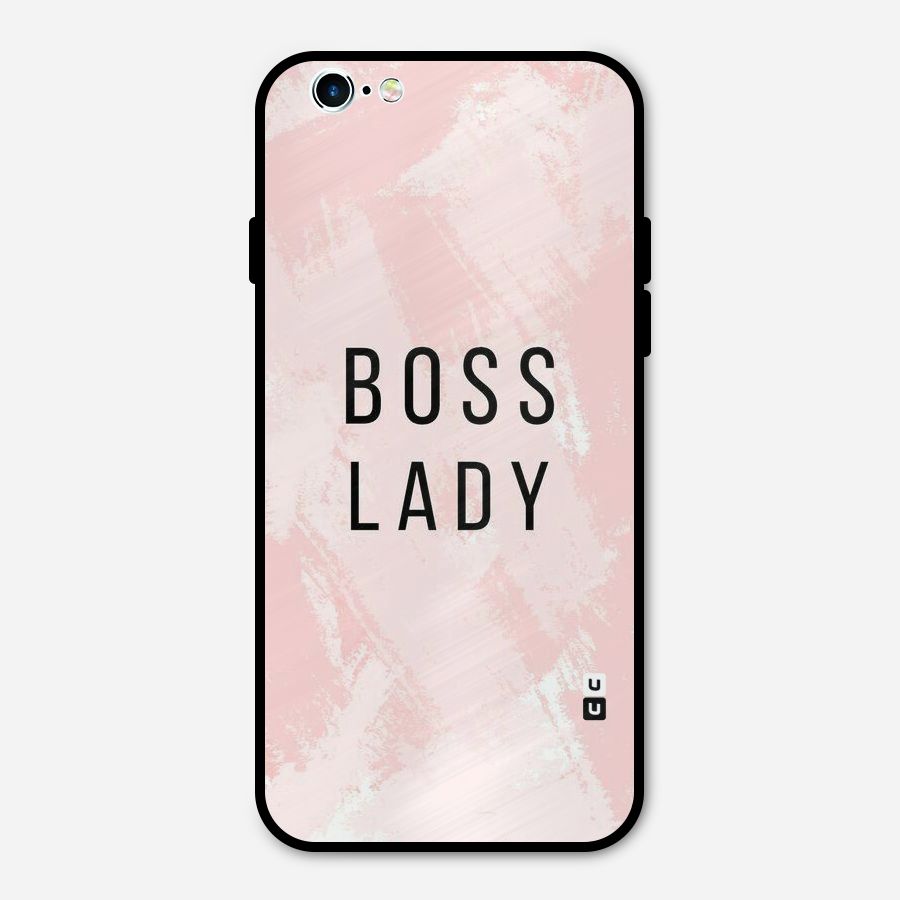 Boss Lady Pink Metal Back Case for iPhone 6 6s