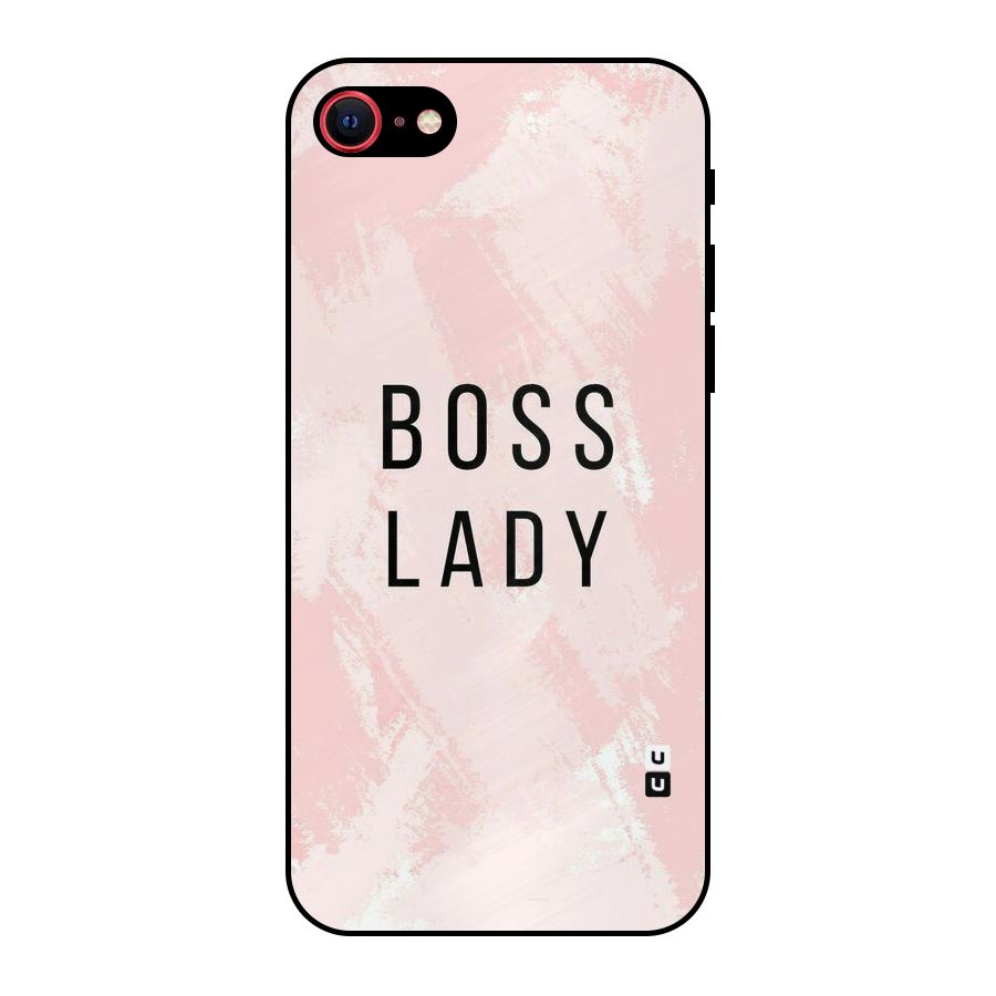 Boss Lady Pink Metal Back Case for iPhone SE 2022