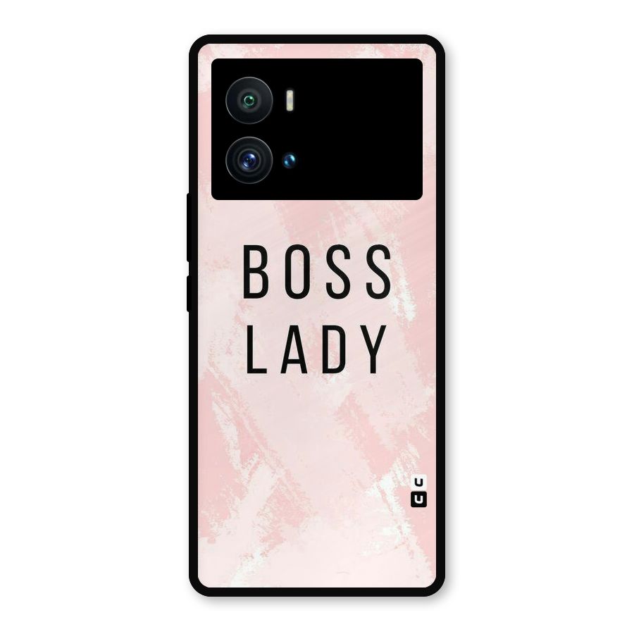 Boss Lady Pink Metal Back Case for iQOO 9 Pro