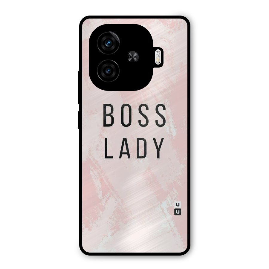 Boss Lady Pink Metal Back Case for iQOO Neo 10R