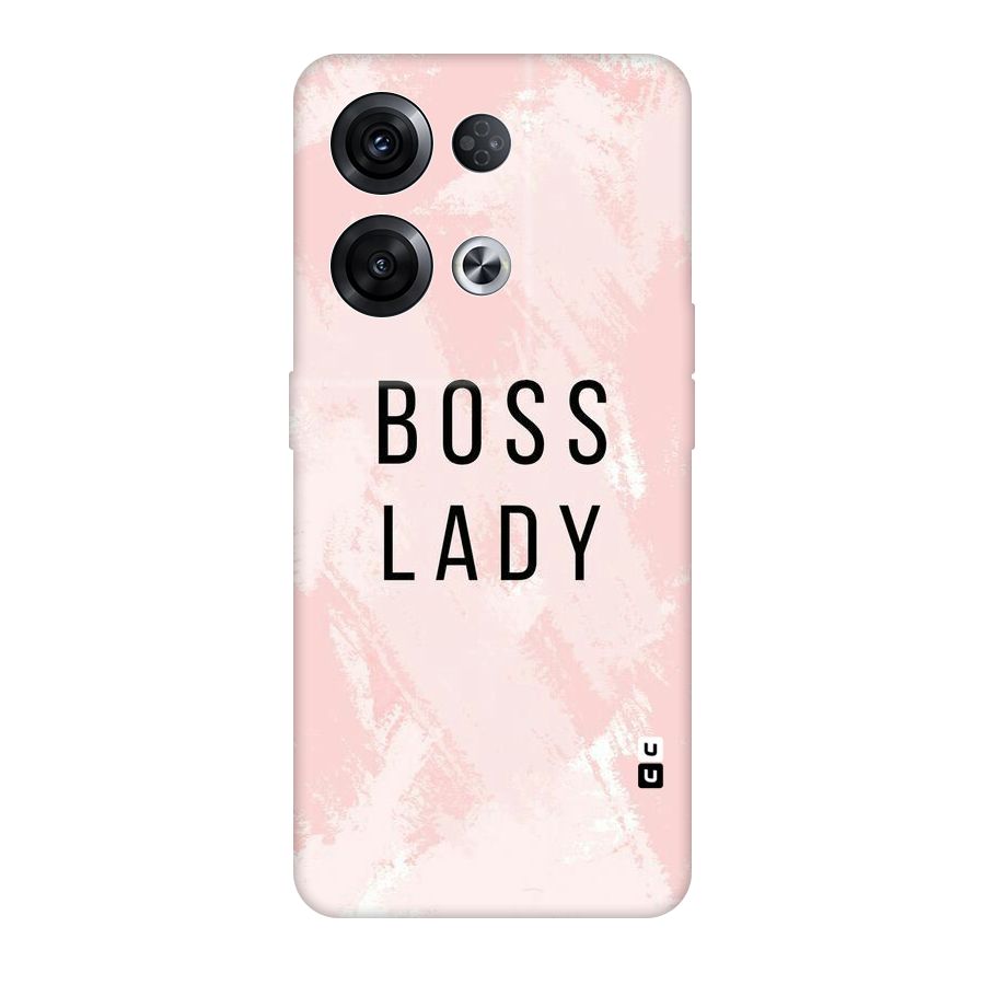 Boss Lady Pink Original Polycarbonate Back Case for Oppo Reno8 Pro 5G
