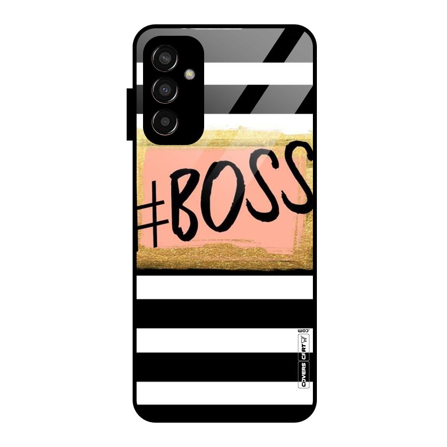 Boss Stripes Glass Back Case for Galaxy F13