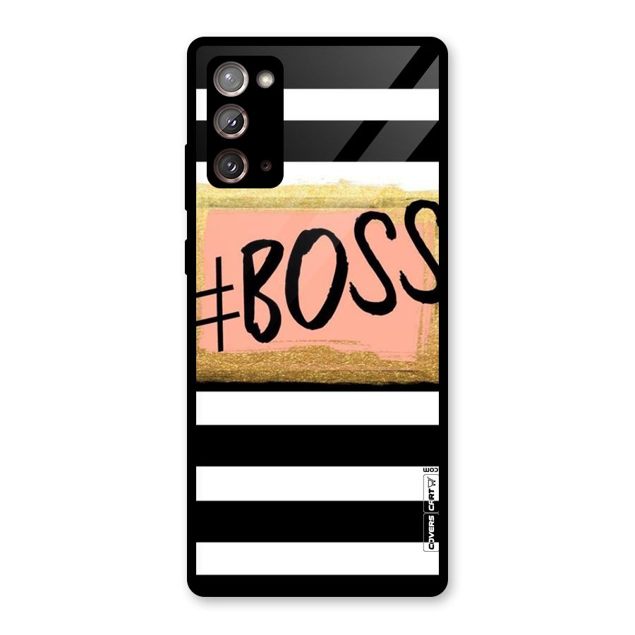 Boss Stripes Glass Back Case for Galaxy Note 20