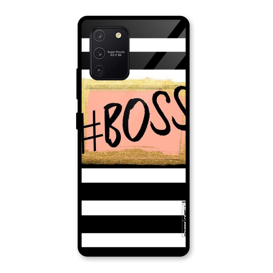 Boss Stripes Glass Back Case for Galaxy S10 Lite