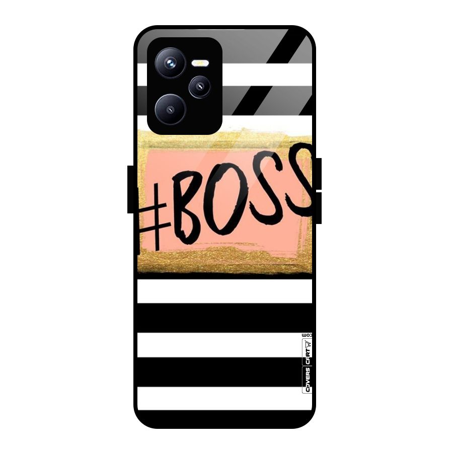 Boss Stripes Glass Back Case for Realme C35