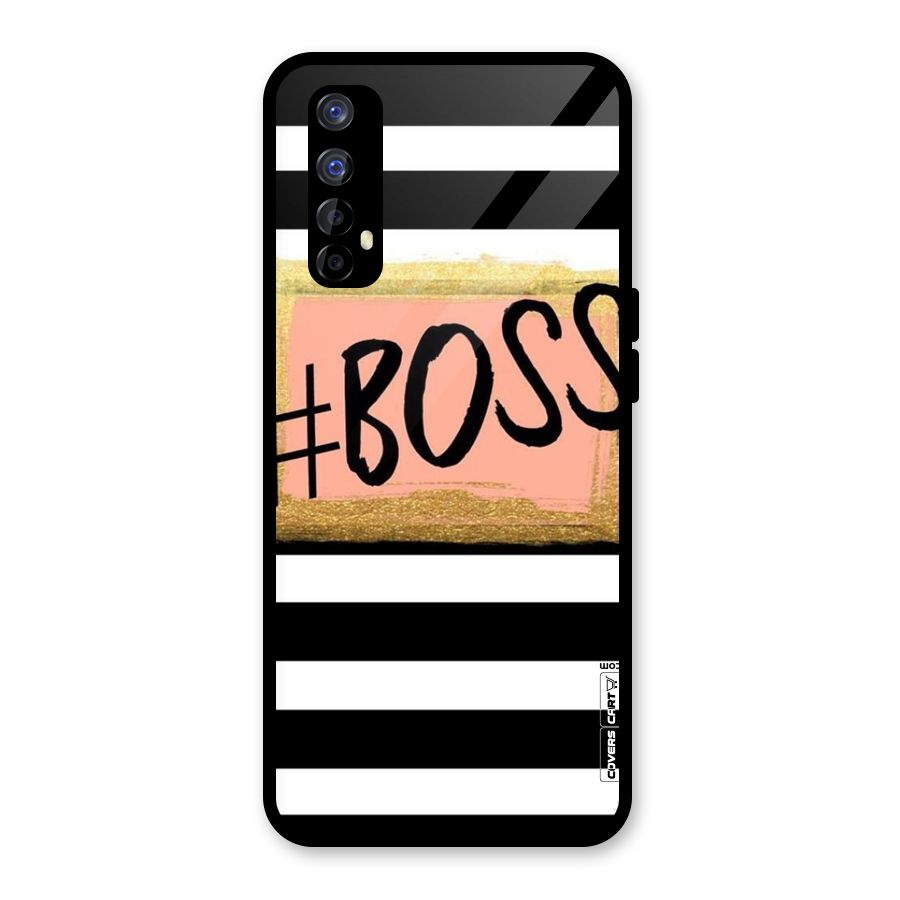 Boss Stripes Glass Back Case for Realme Narzo 20 Pro