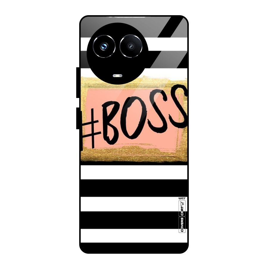 Boss Stripes Glass Back Case for Realme Narzo 60X