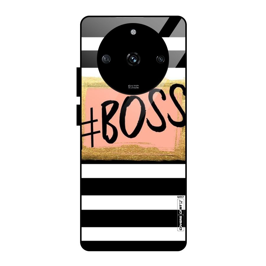 Boss Stripes Glass Back Case for Realme Narzo 60 5G