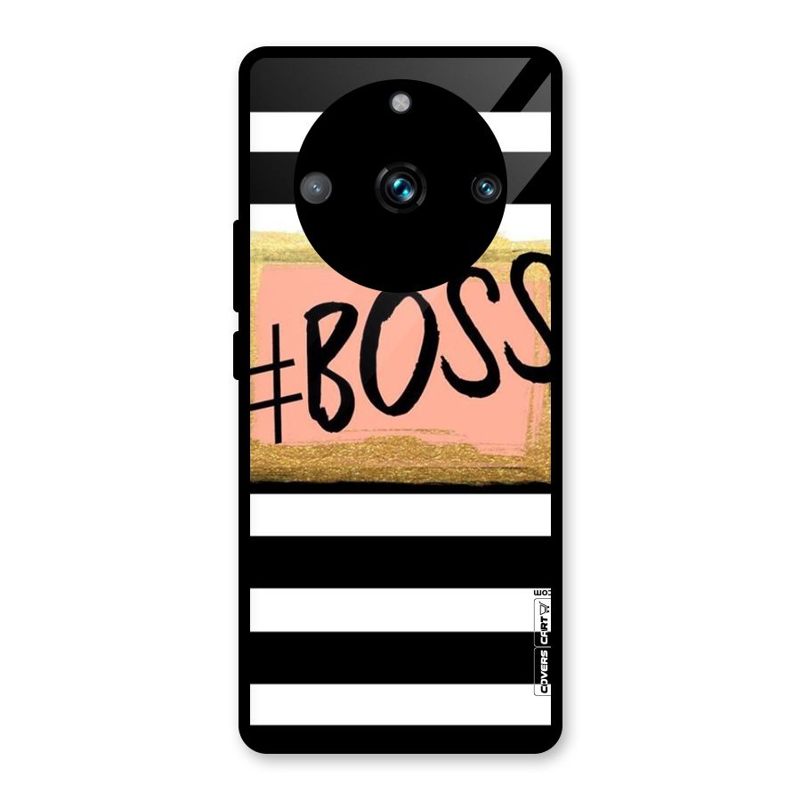 Boss Stripes Glass Back Case for Realme Narzo 60 Pro