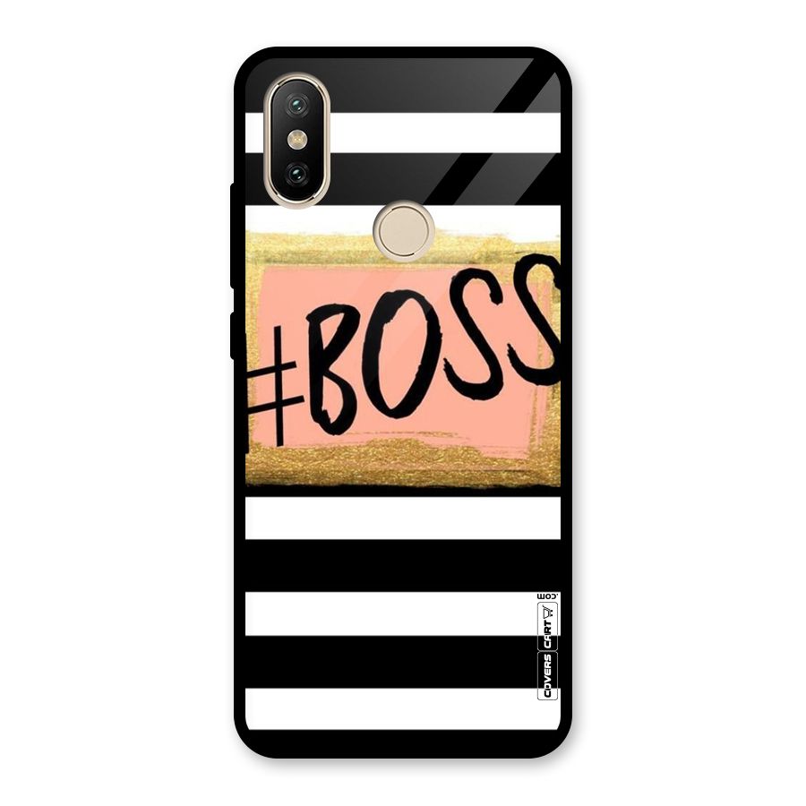 Boss Stripes Glass Back Case for Redmi A2