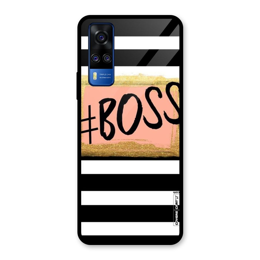 Boss Stripes Glass Back Case for Vivo Y31