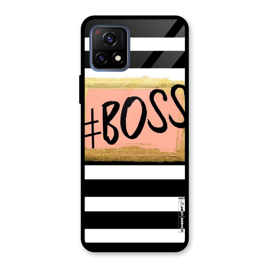 Boss Stripes Glass Back Case for Vivo Y72 5G