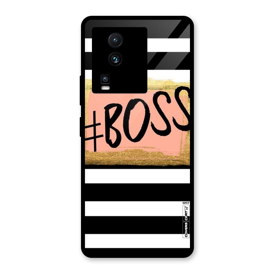 Boss Stripes Glass Back Case for Vivo iQOO Neo 7
