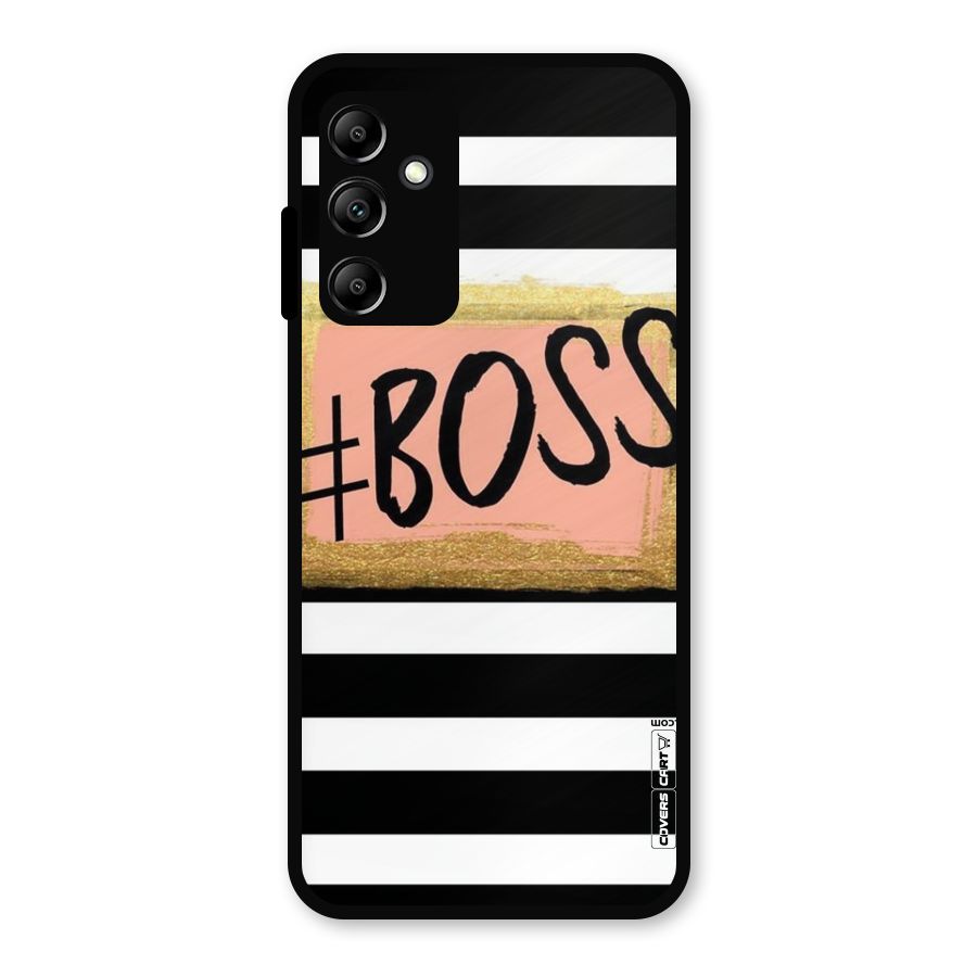 Boss Stripes Metal Back Case for Galaxy A14 5G