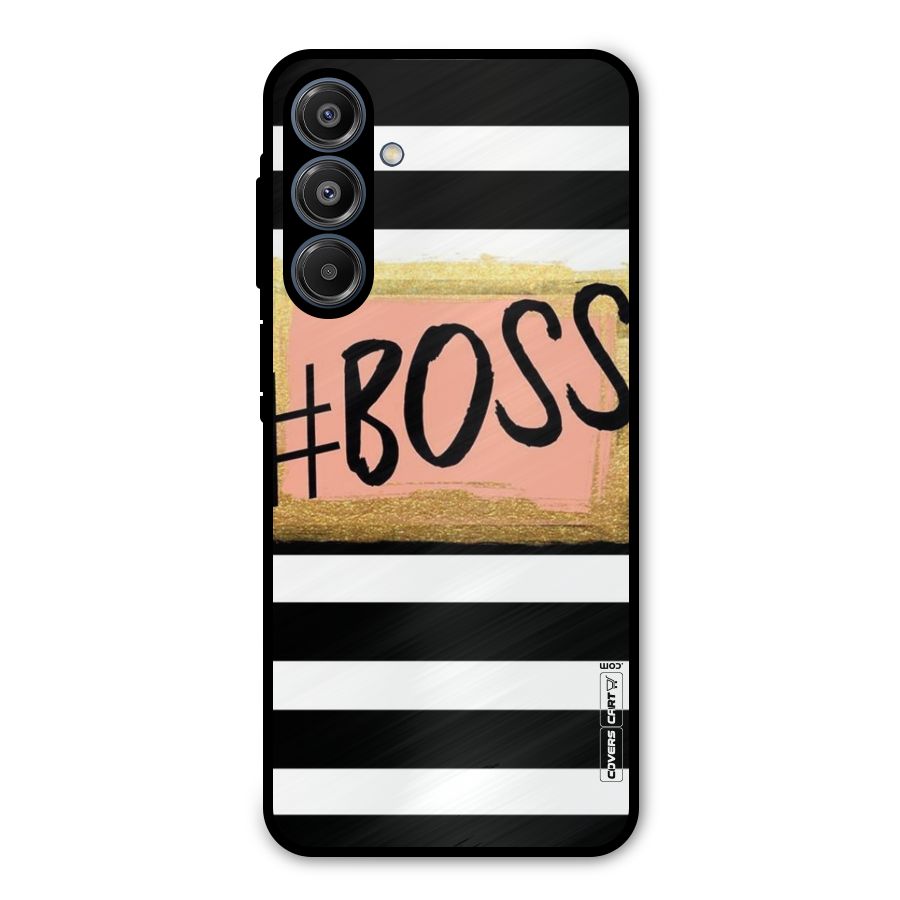 Boss Stripes Metal Back Case for Galaxy A16 5G