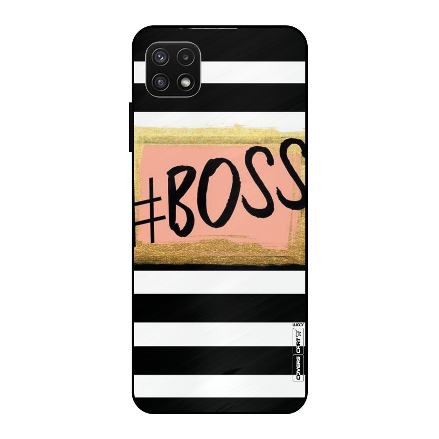 Boss Stripes Metal Back Case for Galaxy A22 5G