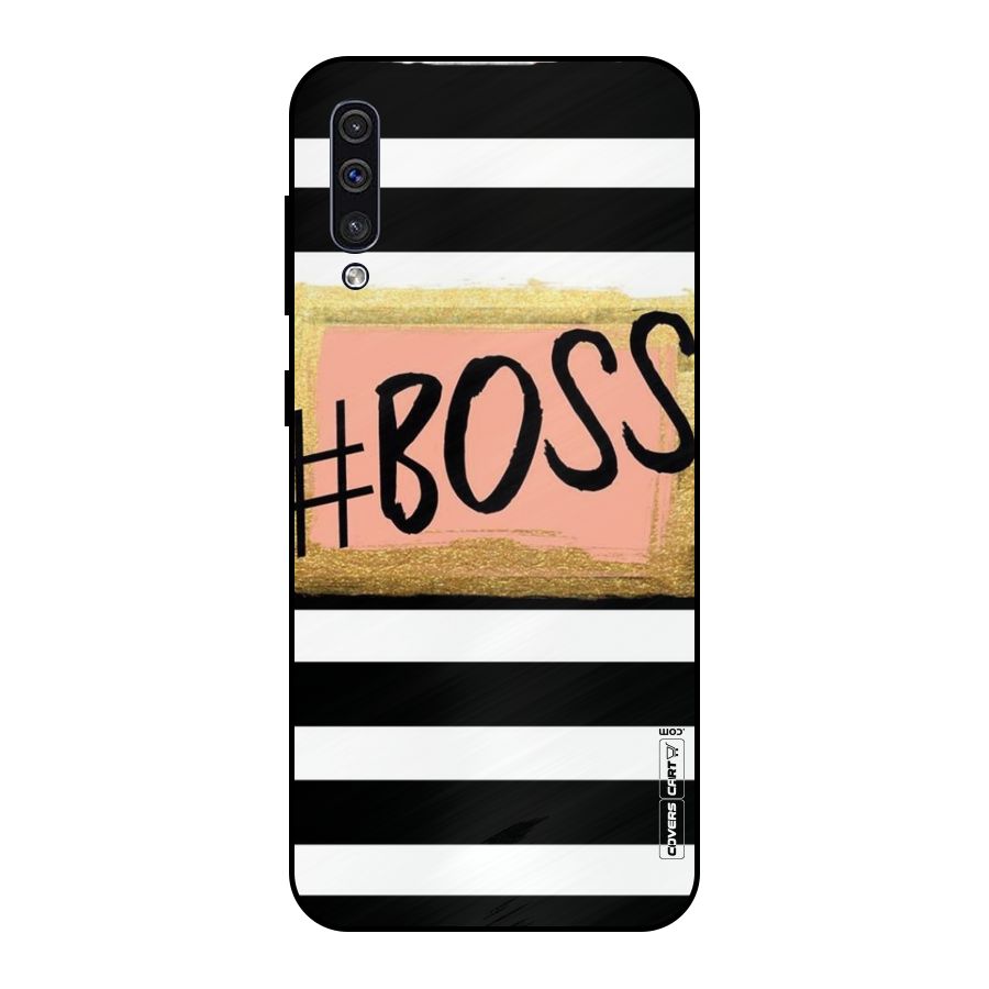 Boss Stripes Metal Back Case for Galaxy A50s