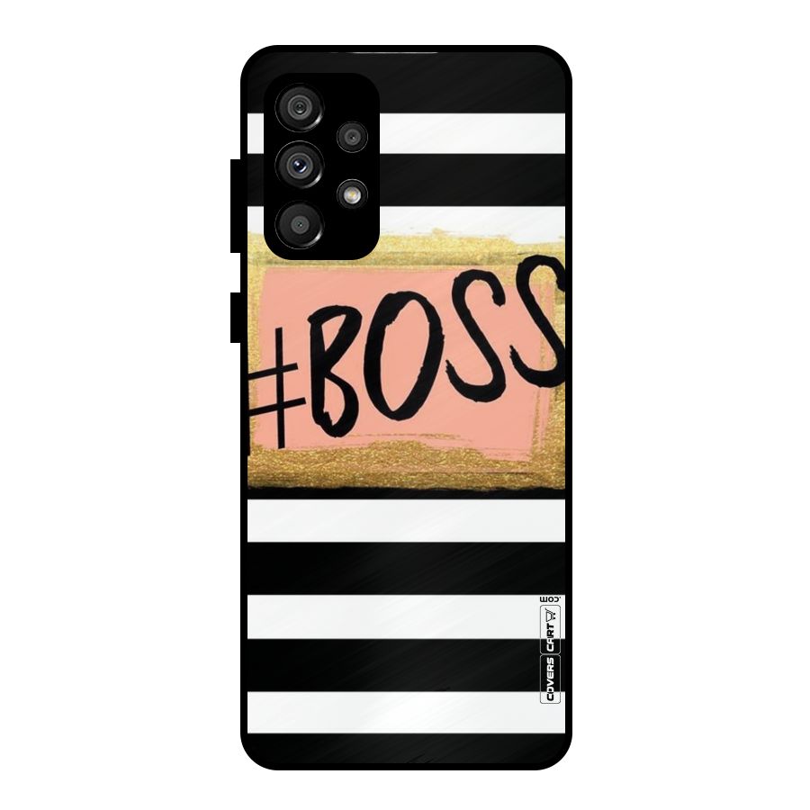 Boss Stripes Metal Back Case for Galaxy A73 5G