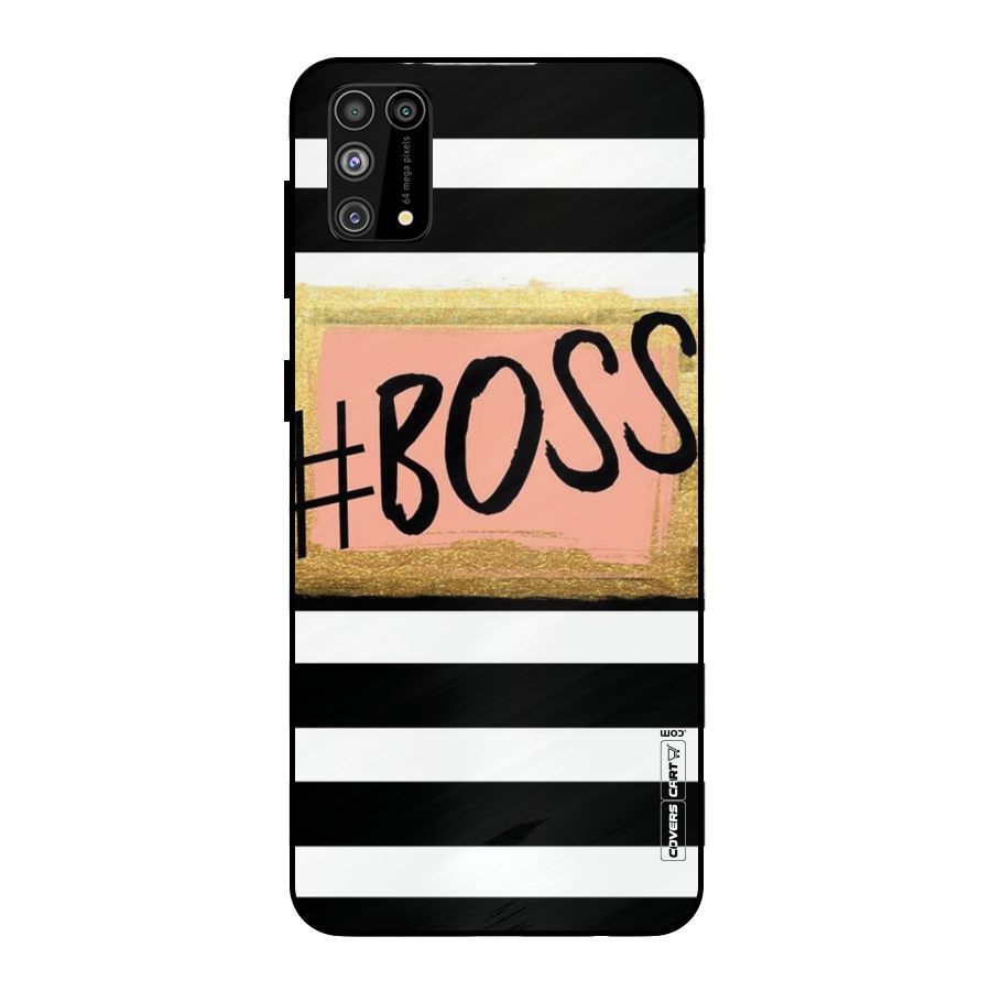 Boss Stripes Metal Back Case for Galaxy F41