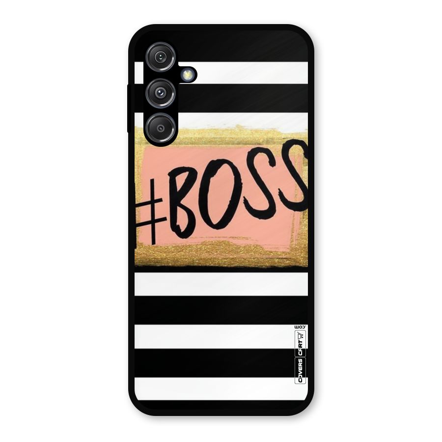 Boss Stripes Metal Back Case for Galaxy M34 5G